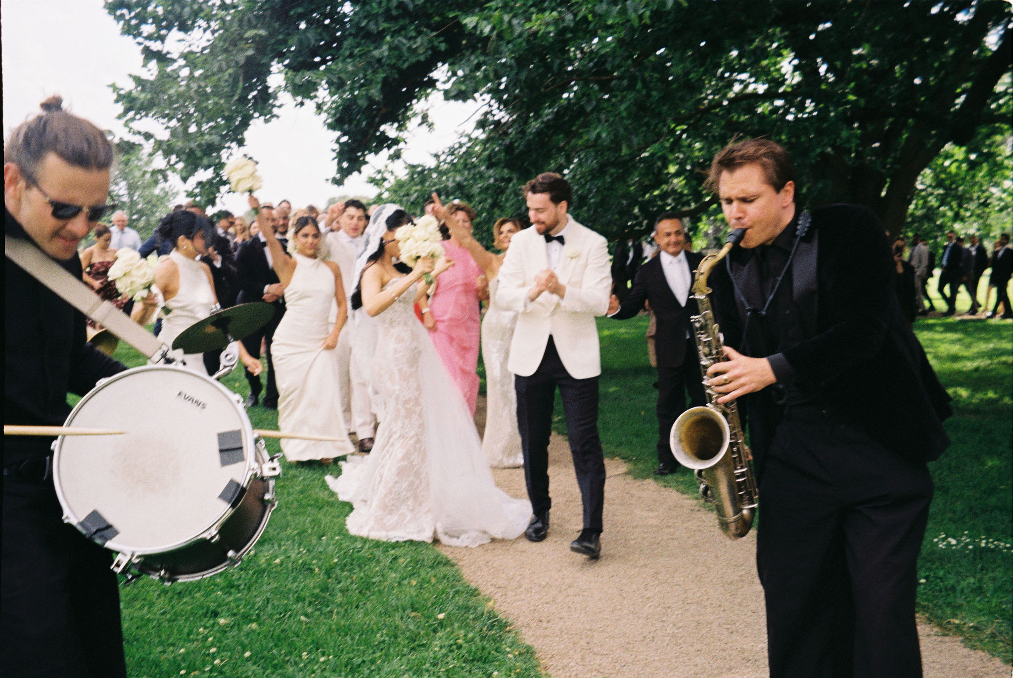 Marching band at the wedding