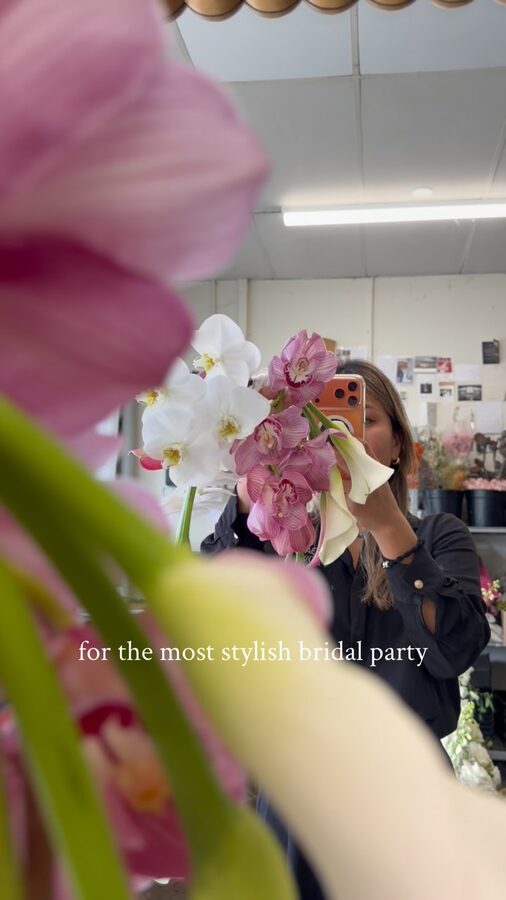 Colourful wedding flowers for M&A at Stones of the Yarra Valley by Sugar Bee Flowers