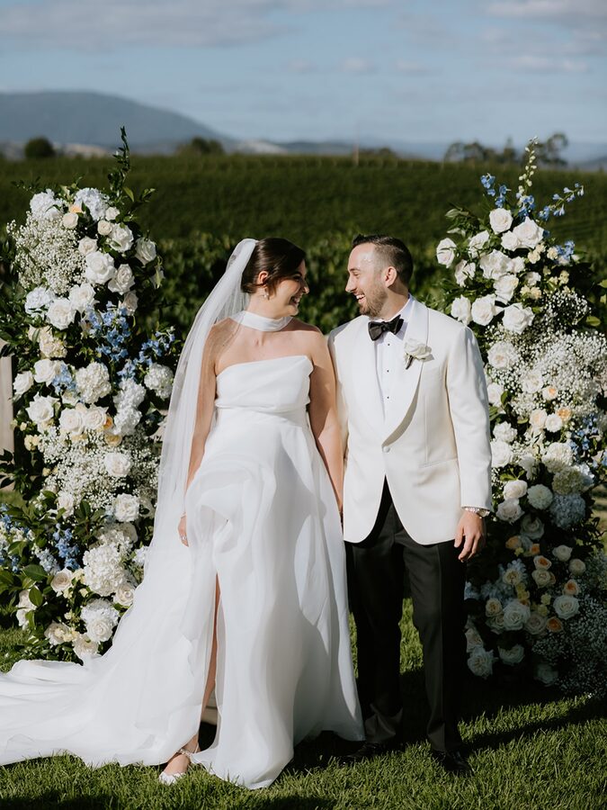 Summer ceremony flowers at Zonzo Estate, Yarra Valley — Sugar Bee Flowers