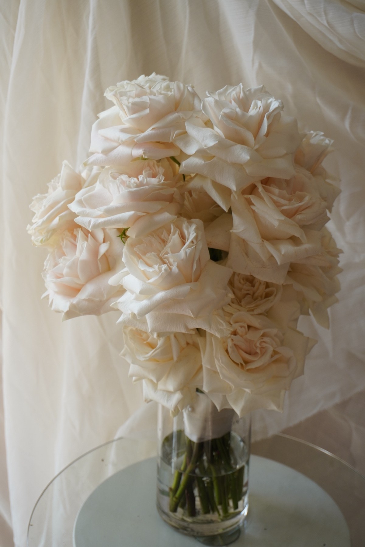 White roses · Wedding party — hand-tied by Sugar Bee Flowers, flower delivery Yarra Valley & Melbourne