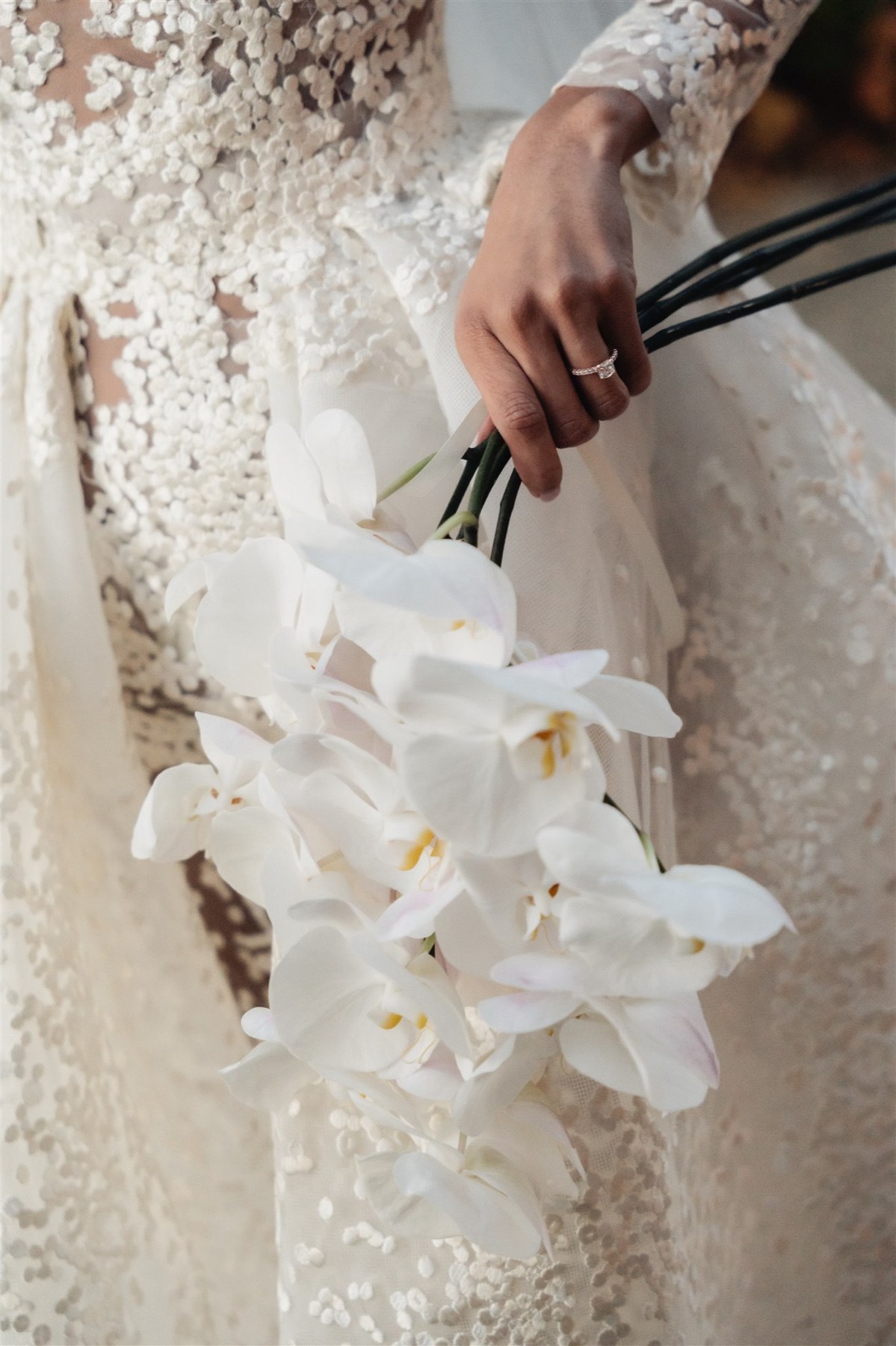 Orchid wedding bouquet palette by Sugar Bee Flowers